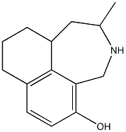 5-Hydroxy-2-methyl-1,2,3,4,8,9,10,10a-octahydronaphth[1,8-cd]azepine Struktur