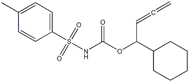 N-Tosylcarbamic acid 1-cyclohexyl-2,3-butadienyl ester Struktur