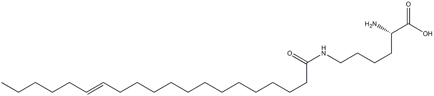 N6-(14-Icosenoyl)lysine Struktur