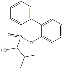 6-(1-Hydroxy-2-methylpropyl)-6H-dibenz[c,e][1,2]oxaphosphorin 6-oxide Struktur