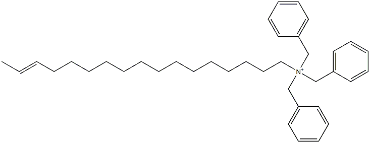 (15-Heptadecenyl)tribenzylaminium Struktur