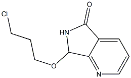 6,7-Dihydro-7-(3-chloropropoxy)-5H-pyrrolo[3,4-b]pyridin-5-one Struktur