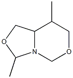 3,8-Dimethyltetrahydrooxazolo[3,4-c][1,3]oxazine Struktur