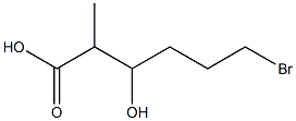 2-Methyl-3-hydroxy-6-bromohexanoic acid Struktur