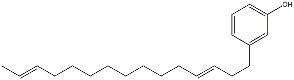 3-(3,13-Pentadecadienyl)phenol Struktur