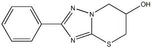 6,7-Dihydro-2-phenyl-5H-[1,2,4]triazolo[5,1-b][1,3]thiazin-6-ol Struktur