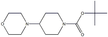 4-Morpholinopiperidine-1-carboxylic acid tert-butyl ester Struktur