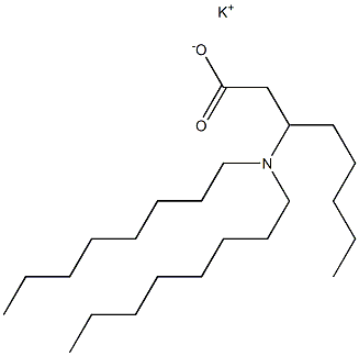 3-(Dioctylamino)octanoic acid potassium salt Struktur