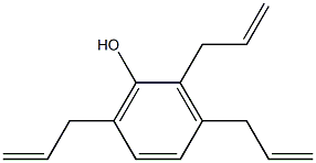 2,3,6-Tri(2-propenyl)phenol Struktur