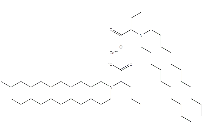 Bis[2-(diundecylamino)valeric acid]calcium salt Struktur