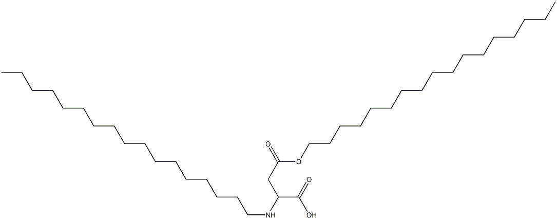 2-Heptadecylamino-3-(heptadecyloxycarbonyl)propionic acid Struktur