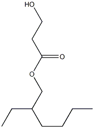 3-Hydroxypropionic acid 2-ethylhexyl ester Struktur