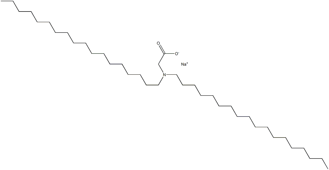 N,N-Dioctadecylglycine sodium salt Struktur