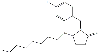 5-(Octyloxy)-1-[4-fluorobenzyl]pyrrolidin-2-one Struktur