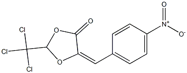 (5E)-2-(Trichloromethyl)-5-(4-nitrobenzylidene)-1,3-dioxolan-4-one Struktur