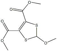 2-Methoxy-1,3-dithiole-4,5-dicarboxylic acid dimethyl ester Struktur