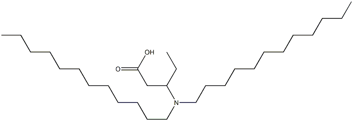 3-(Didodecylamino)valeric acid Struktur