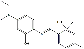 2',4'-Dimethyl-4-diethylaminoazobenzen-2-ol Struktur