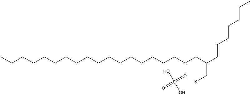 Sulfuric acid 2-heptylhenicosyl=potassium salt Struktur