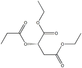 [S,(-)]-2-(Propionyloxy)succinic acid diethyl ester Struktur