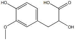 3-(4-Hydroxy-3-methoxyphenyl)lactic acid Struktur