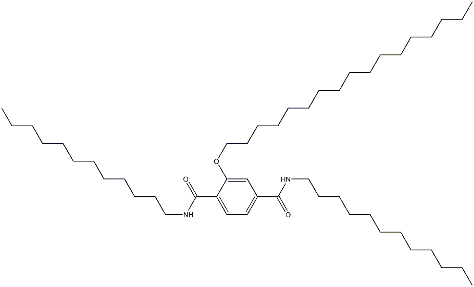 2-(Heptadecyloxy)-N,N'-didodecylterephthalamide Struktur