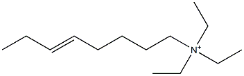 N,N,N-Triethyl-5-octen-1-aminium Struktur