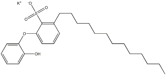 2'-Hydroxy-3-tridecyl[oxybisbenzene]-2-sulfonic acid potassium salt Struktur