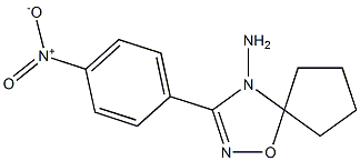 3-(4-Nitrophenyl)-5,5-tetramethylene-1,2,4-oxadiazol-4(5H)-amine Struktur