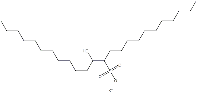 13-Hydroxytetracosane-12-sulfonic acid potassium salt Struktur