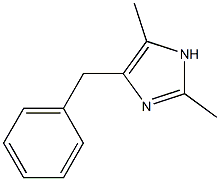 2-Methyl-4-benzyl-5-methyl-1H-imidazole Struktur