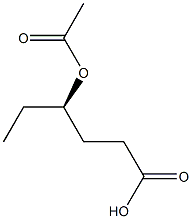 (4R)-4-Acetoxyhexanoic acid Struktur