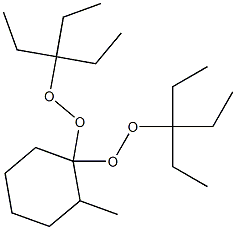 2-Methyl-1,1-bis(1,1-diethylpropylperoxy)cyclohexane Struktur