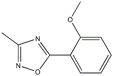 3-Methyl-5-(2-methoxyphenyl)-1,2,4-oxadiazole Struktur