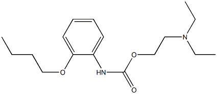 2-Butoxyphenylcarbamic acid 2-(diethylamino)ethyl ester Struktur