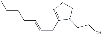 1-(2-Hydroxyethyl)-2-(2-heptenyl)-2-imidazoline Struktur