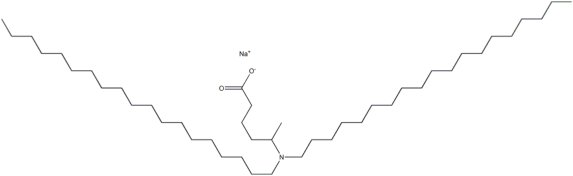 5-(Dinonadecylamino)hexanoic acid sodium salt Struktur