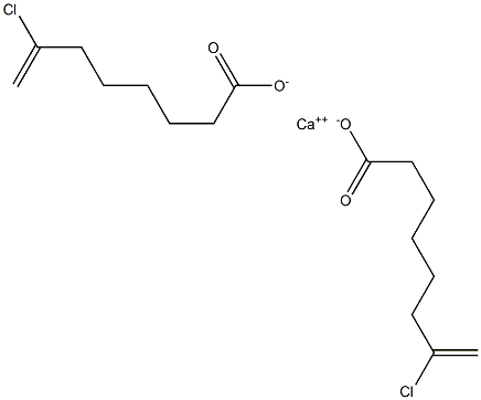 Bis(7-chloro-7-octenoic acid)calcium salt Struktur