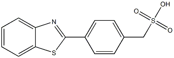 4-(2-Benzothiazolyl)benzenemethanesulfonic acid Struktur