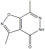 3-Methyl-7-methylisoxazolo[4,5-d]pyridazin-4(5H)-one Struktur