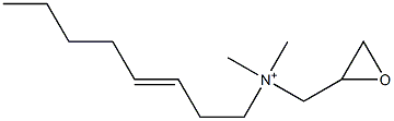 N,N-Dimethyl-N-(3-octenyl)-2-oxiranemethanaminium Struktur