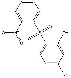 5-Amino-2-[(2-nitrophenyl)sulfonyl]phenol Struktur