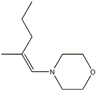 (Z)-1-Morpholino-2-methyl-1-pentene Struktur