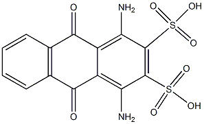 1,4-Diamino-9,10-dihydro-9,10-dioxo-2,3-anthracenedisulfonic acid Struktur