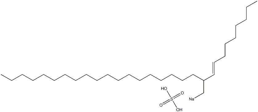 Sulfuric acid 2-(1-nonenyl)henicosyl=sodium ester salt Struktur