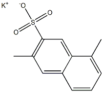 3,8-Dimethyl-2-naphthalenesulfonic acid potassium salt Struktur