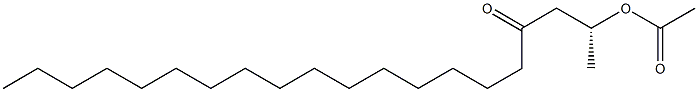 (+)-Acetic acid (R)-4-oxoicosane-2-yl ester Struktur