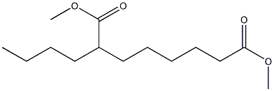 2-Butyloctanedioic acid dimethyl ester Struktur