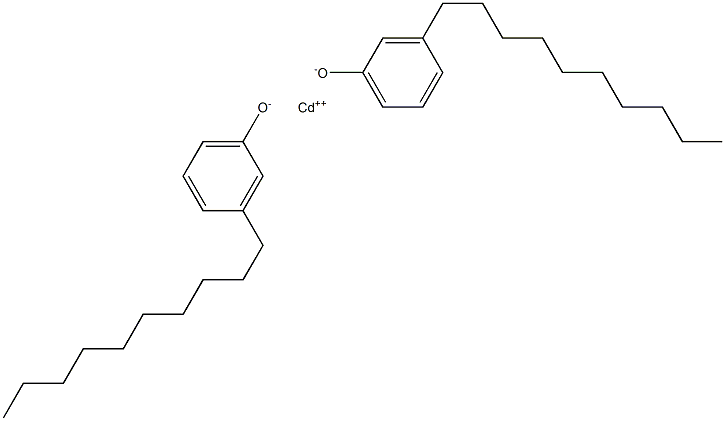 Cadmium bis(3-decylphenolate) Struktur