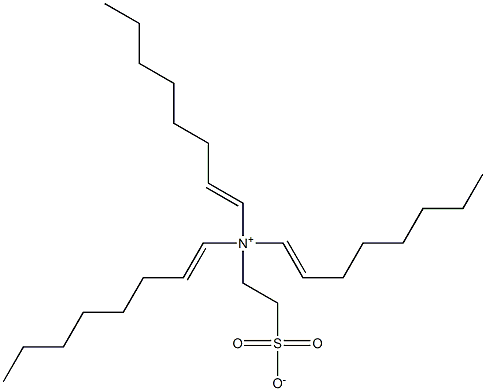 N,N-Di(1-octenyl)-N-(2-sulfonatoethyl)-1-octen-1-aminium Struktur